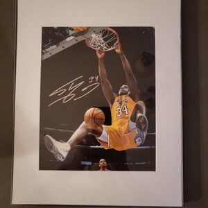 Shaquille "The Big Aristotle" O'Neal Framed/Autographed 8x10